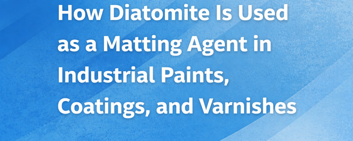 How Diatomite Is Used as a Matting Agent in Industrial Paints