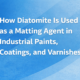 How Diatomite Is Used as a Matting Agent in Industrial Paints