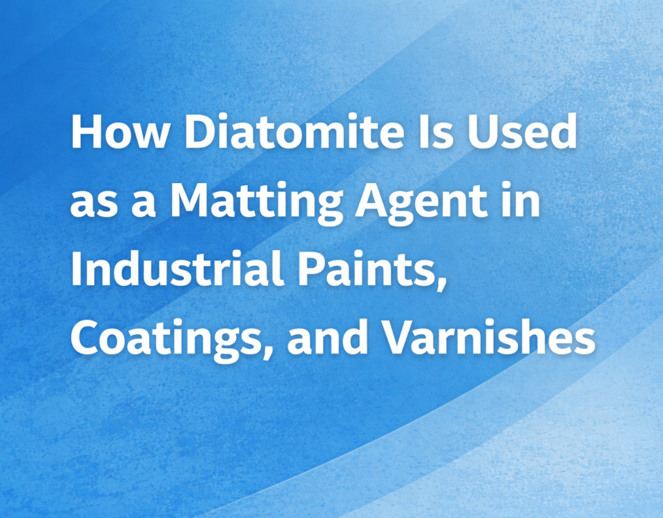 How Diatomite Is Used as a Matting Agent in Industrial Paints